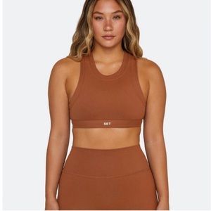 SETactive sportbody high neck racer bra Saddle S